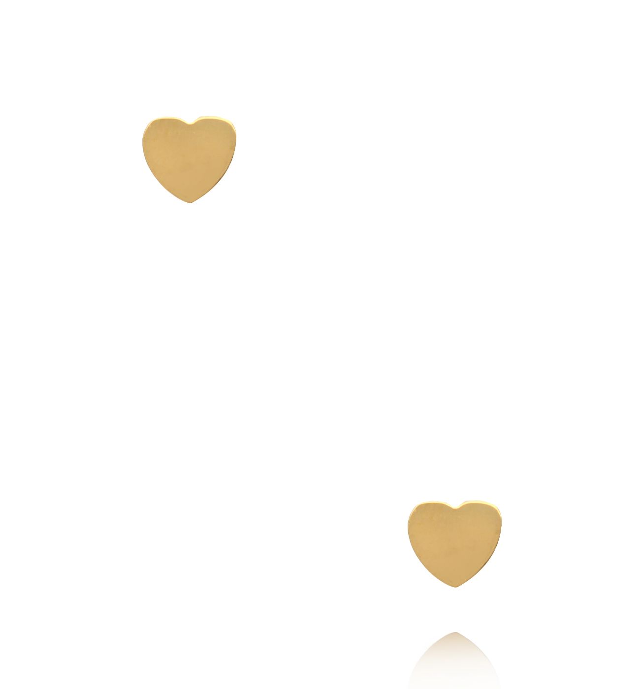 Kolczyki sztyfty w kształcie serca KSY0712