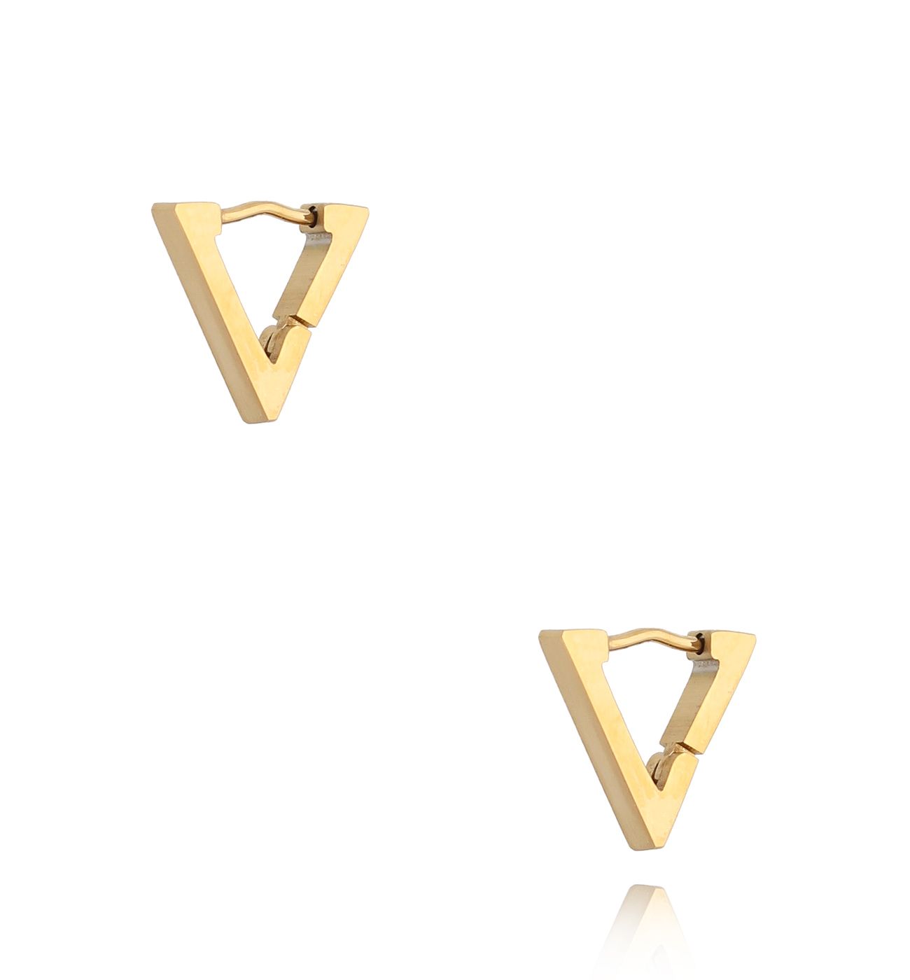 Kolczyki złote trójkąty Mordon KMITC0048