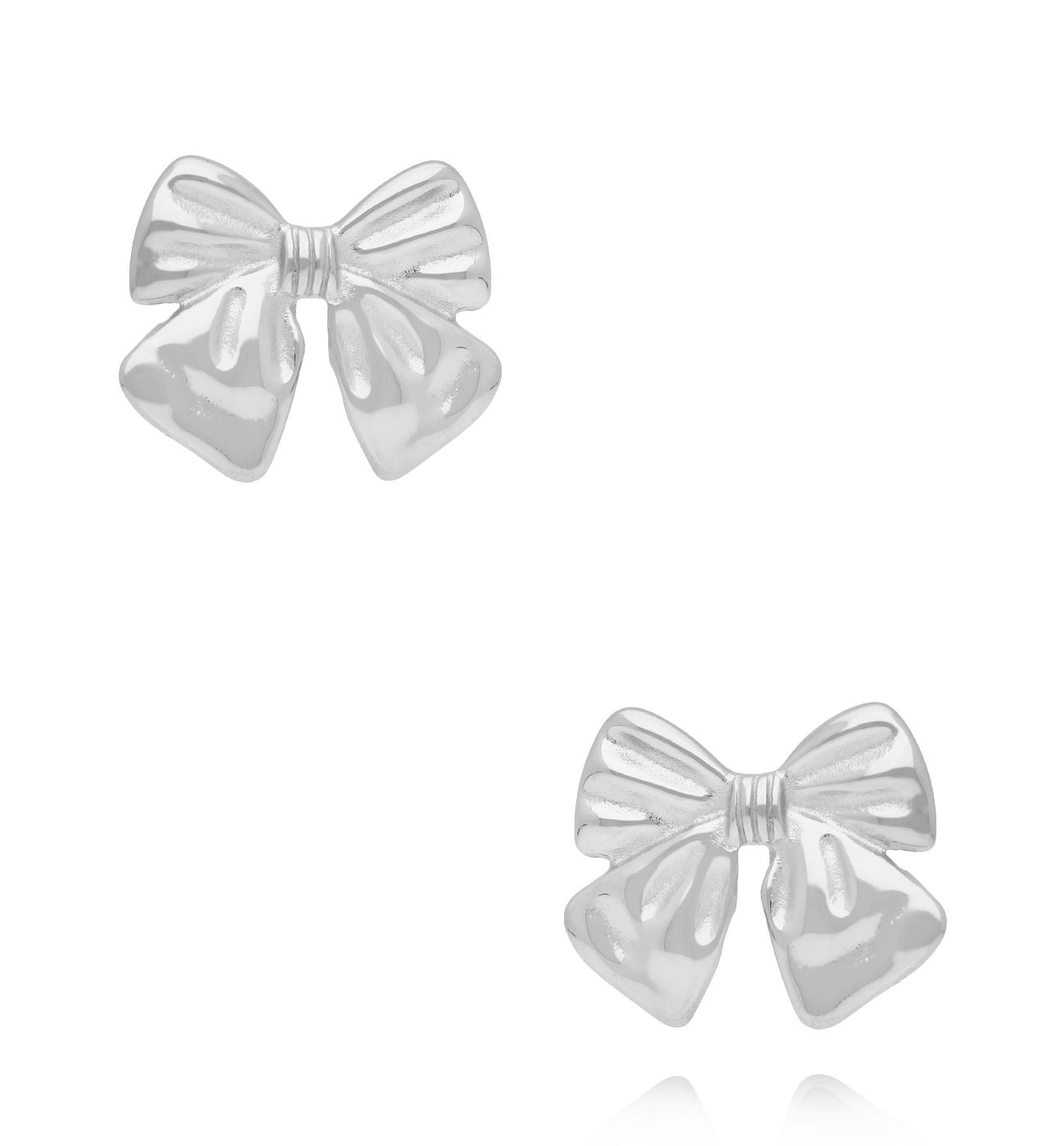 Kolczyki kokardki srebrne KSA2196