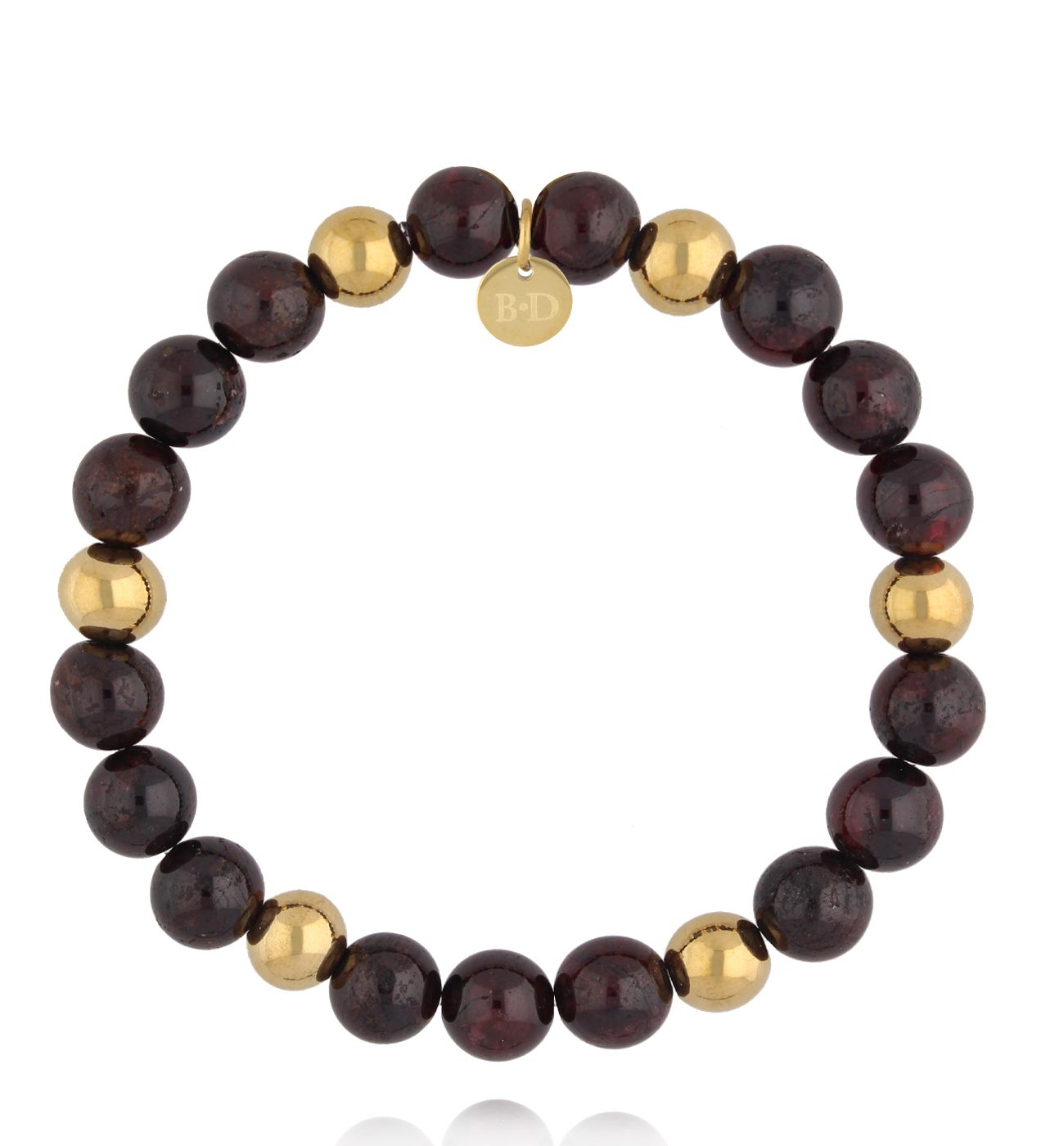 Bransoletka z naturalnych kamieni granatu BPA0628