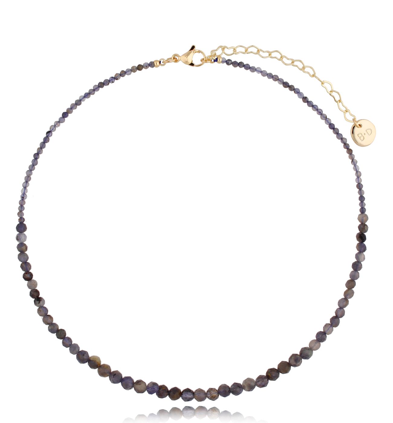 Naszyjnik z szarymi kwarcami Cool NTW0429