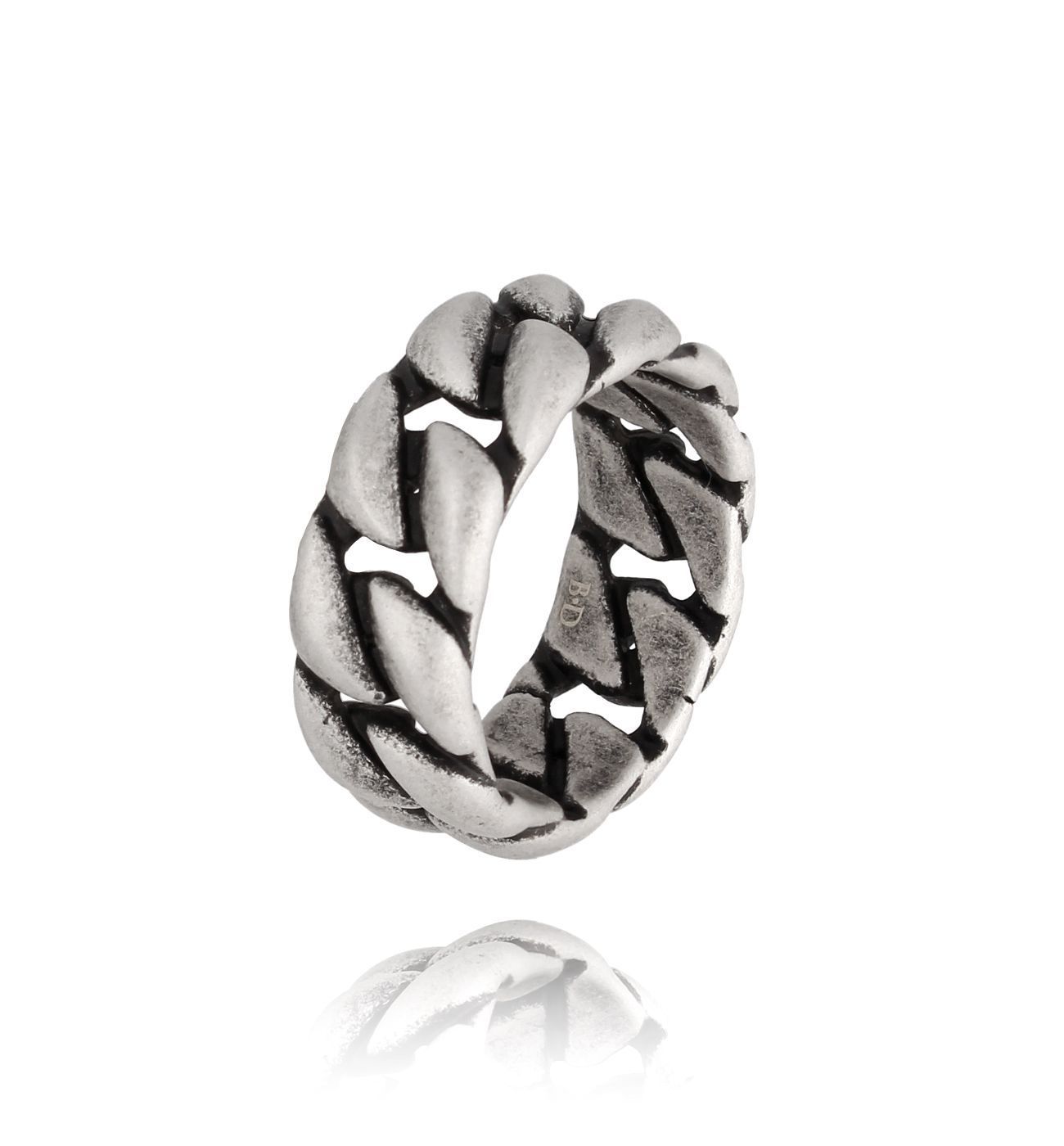 Pierścionek męski obrączka pleciona Chaman PMITC0027