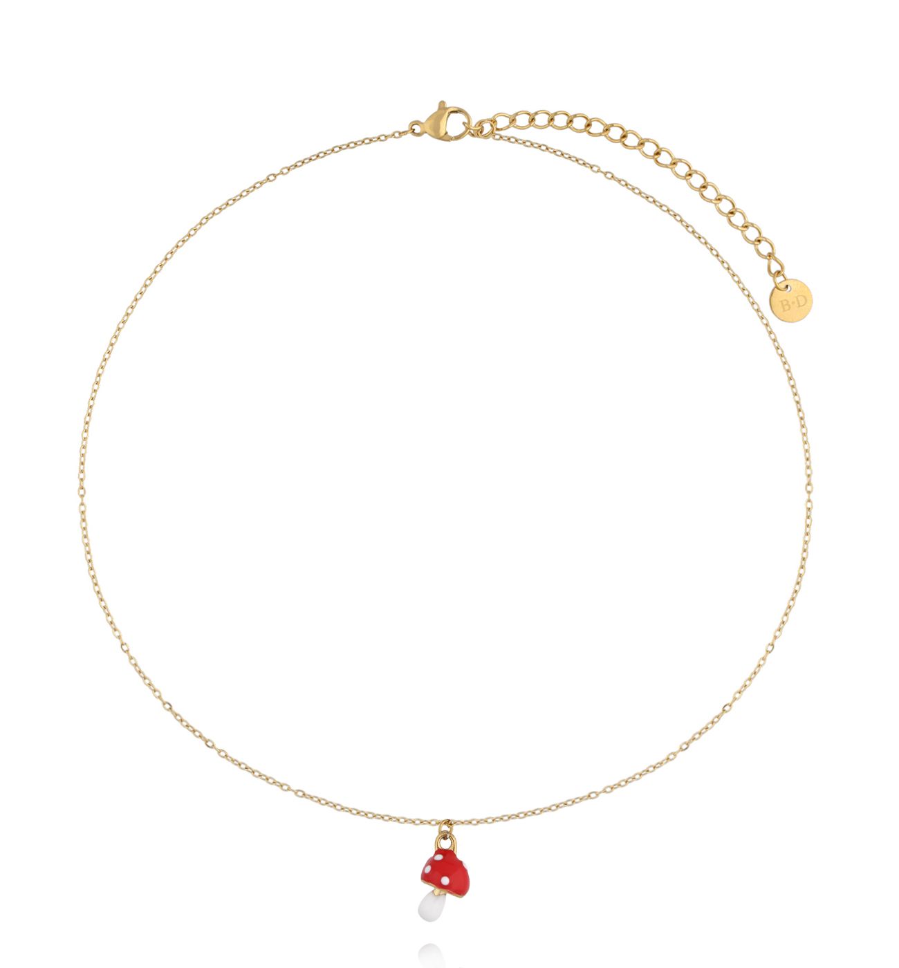 Naszyjnik dla dziewczynki w kształcie muchomorka NSY0806 - By Dziubeka