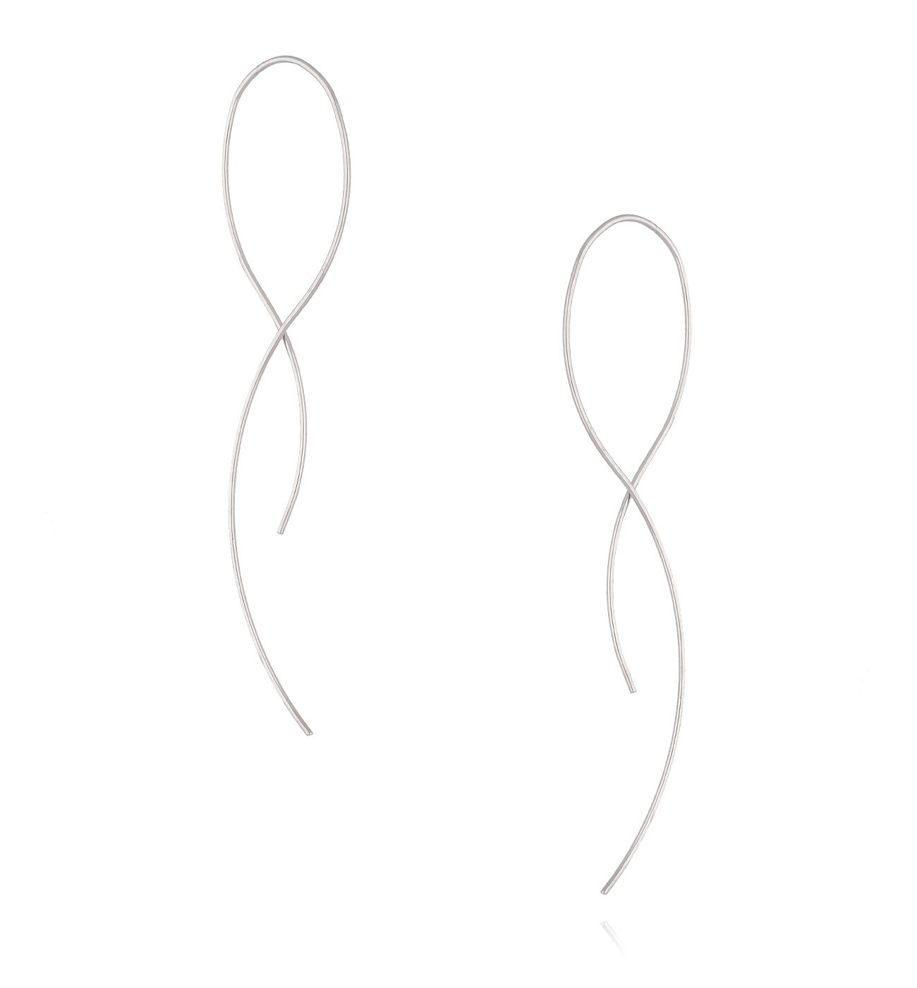 Kolczyki srebrne przekładane KSA0061