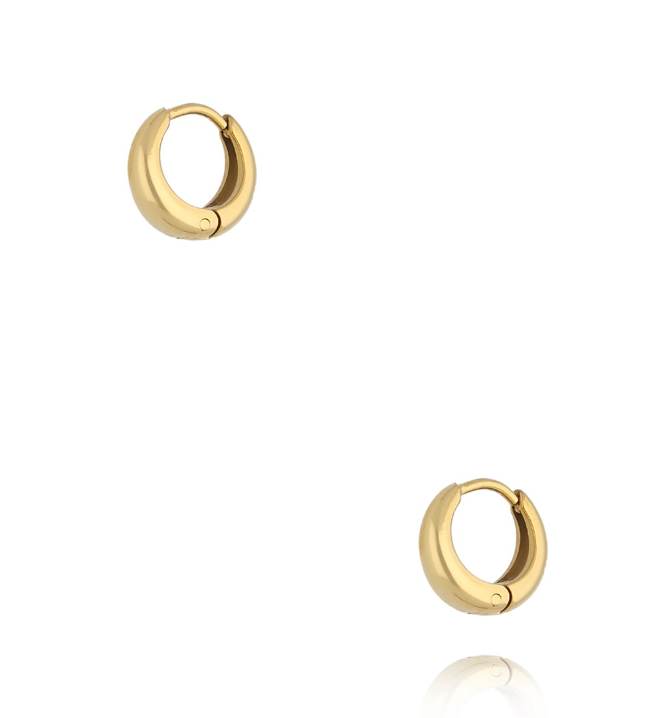 Kolczyki złote koła KSY0474 - By Dziubeka