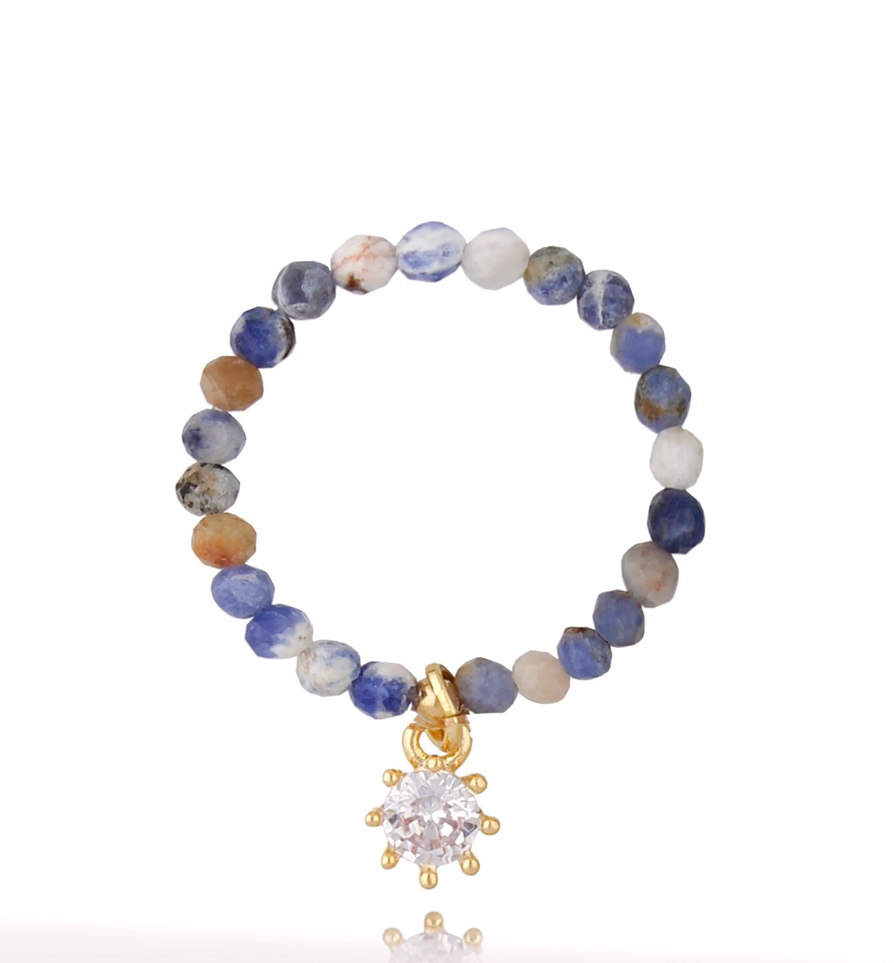 Pierścionek z sodalitami Margaret PTW0279