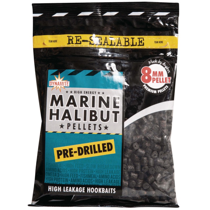 Dynamite Pellet Baits Pre-Drilled Marine Halibut 8mm