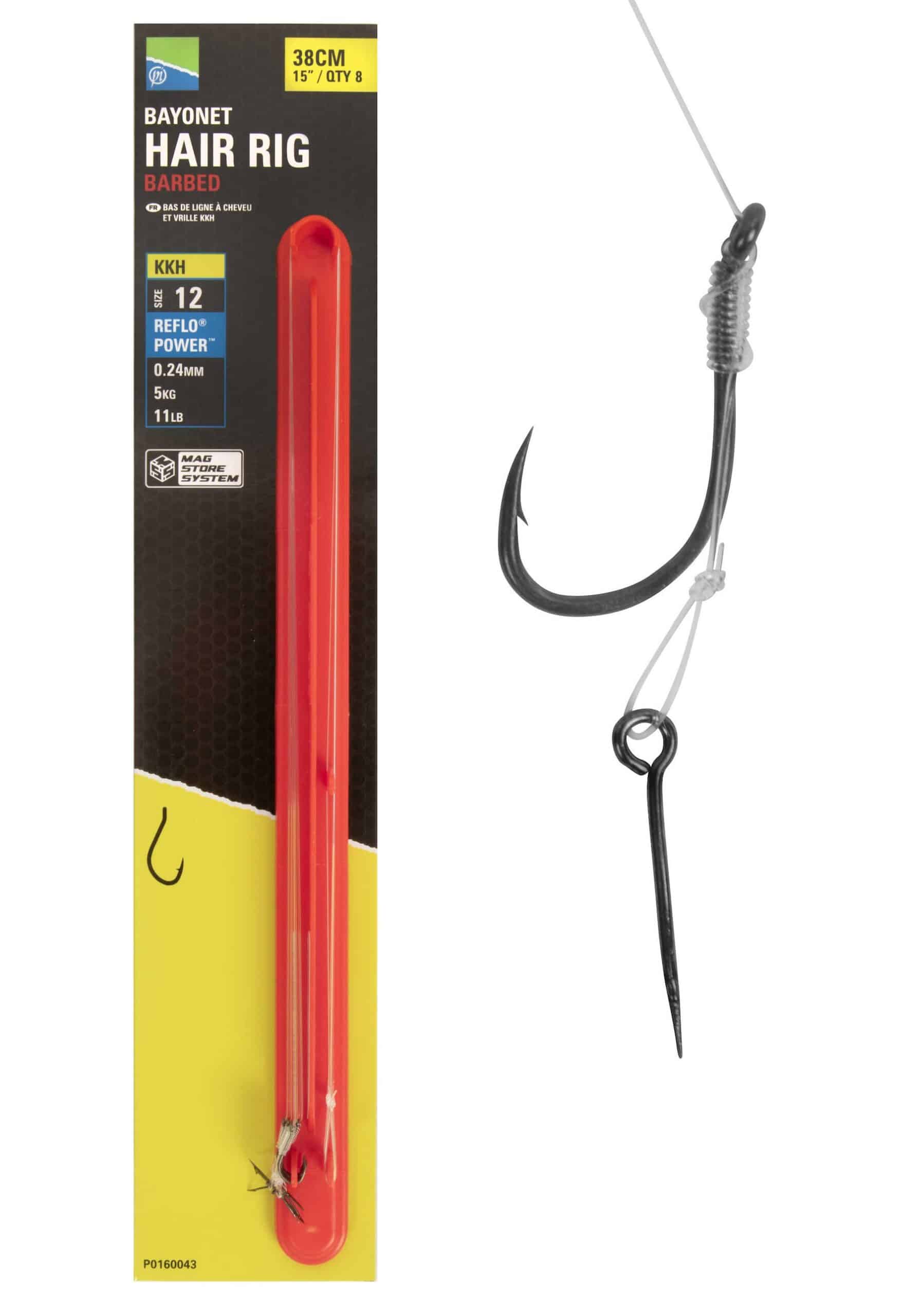 Preston Haczyki z Zadziorem i igłą KKH Bayonet Hair Rigs 38cm r. 12