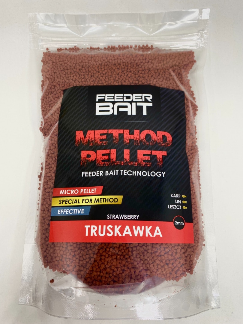 Feeder Bait Micro Pellet Truskawka 2mm 800g