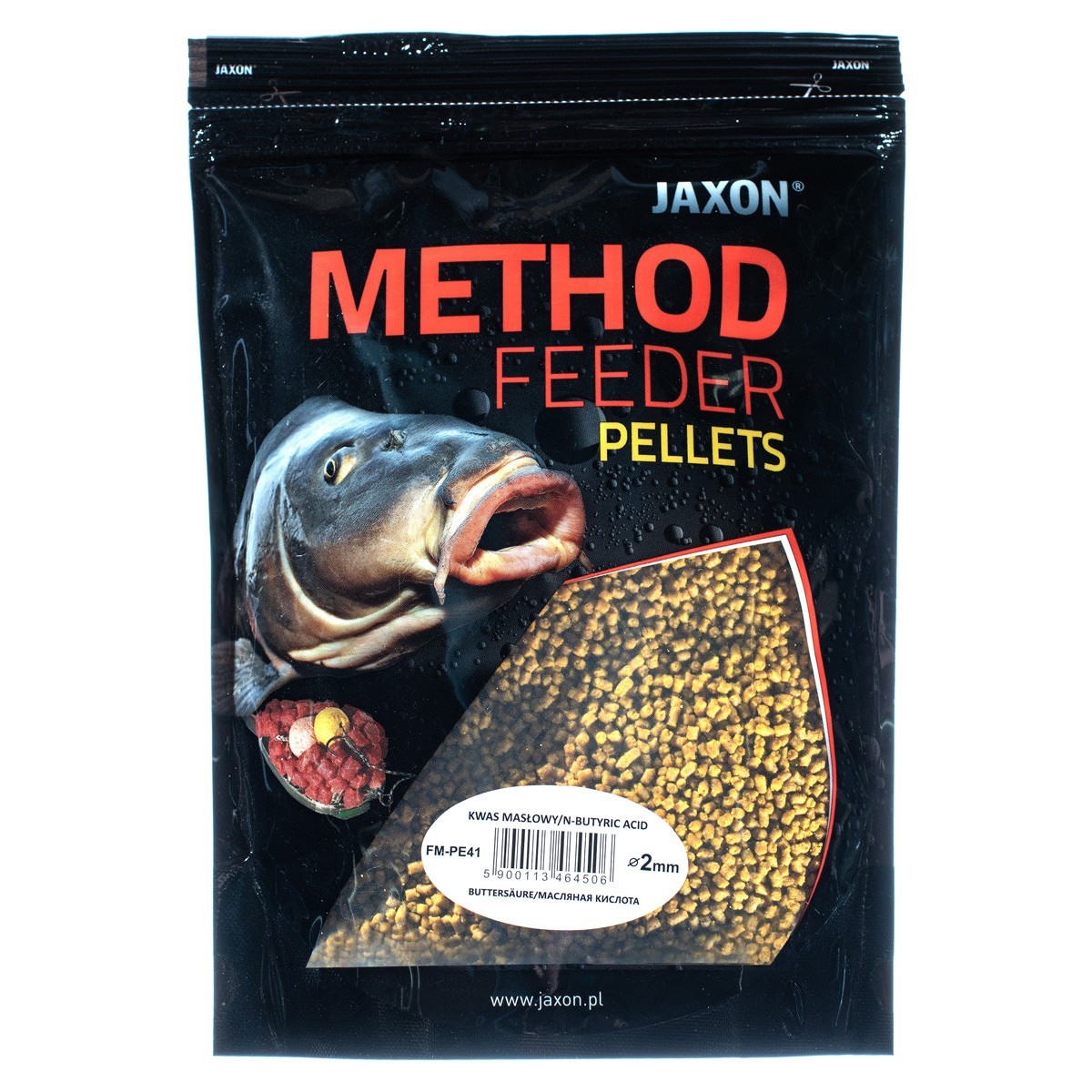 Jaxon Pellet Method Feeder 2mm 500g Kwas Masłowy