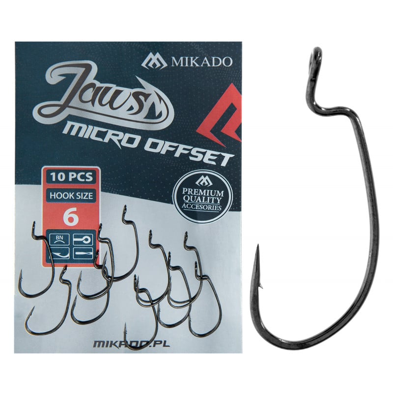 Mikado Haczyki Jaws Micro Offset Roz.8