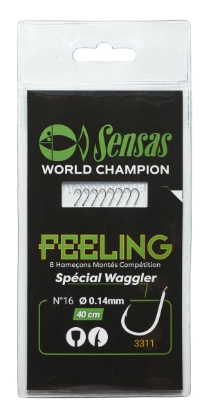 Sensas Haczyki z Przyponem Feeling 3311 Nickiel 40cm