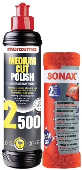 MENZERNA MCP 2500 (PF2500) PASTA POLERSKA + 2XMIKROFIBRA SONAX - Petrostar