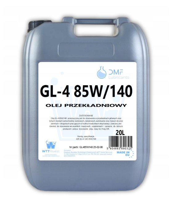DMF GEAR OIL GL-5 85W140 20L - Petrostar