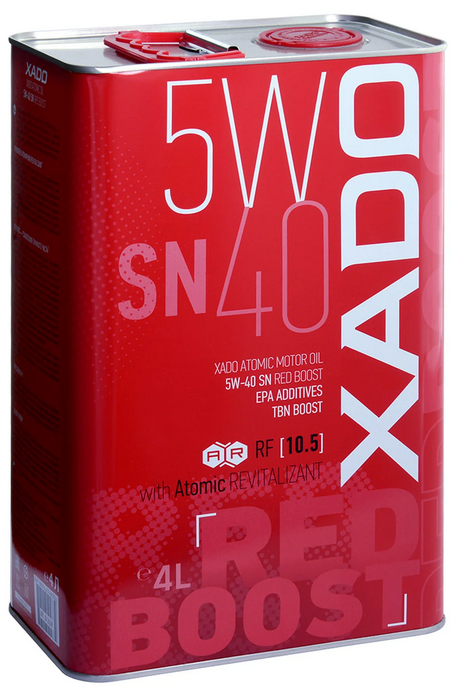 XADO ATOMIC OIL RED BOOST SN 5W40 4L - Petrostar