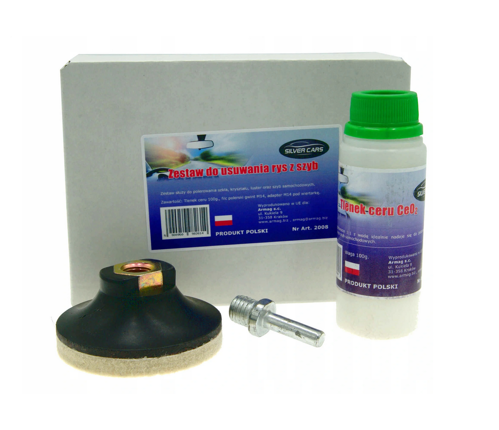 SILVER CARS ZESTAW DO POLEROWANIA SZYB - Petrostar