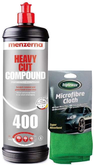 MENZERNA HCC 400 (FG400) PASTA POLERSKA 1L +MIKROFIBRA - Petrostar