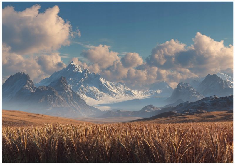 Fototapeta WALLARENA Do Sypialni Salonu Na Flizelinie Krajobraz Natura Łąka Beżowy 250x175 cm 16398VX5 1 szt.