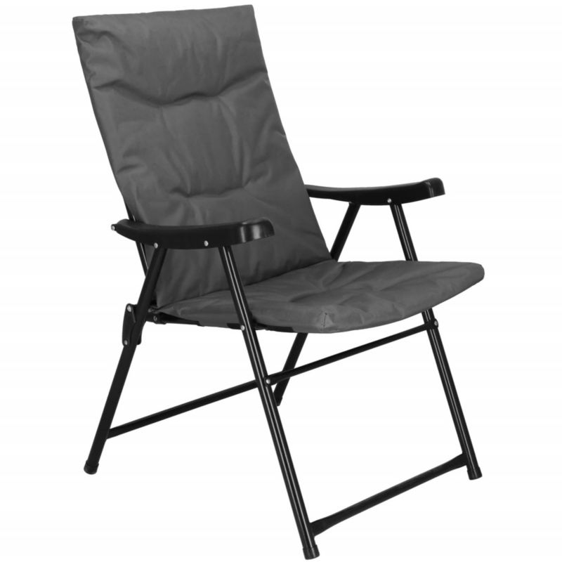 Krzesło na plaże Springos wędkarskie składane krzesełko kempingowe szare 1 szt.