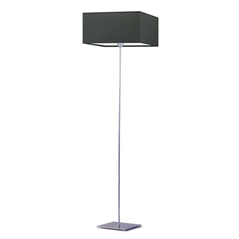 Lampa stojąca Volta Light Factory podłogowa z abażurem grafitowy kwadrat MOTO 1szt.