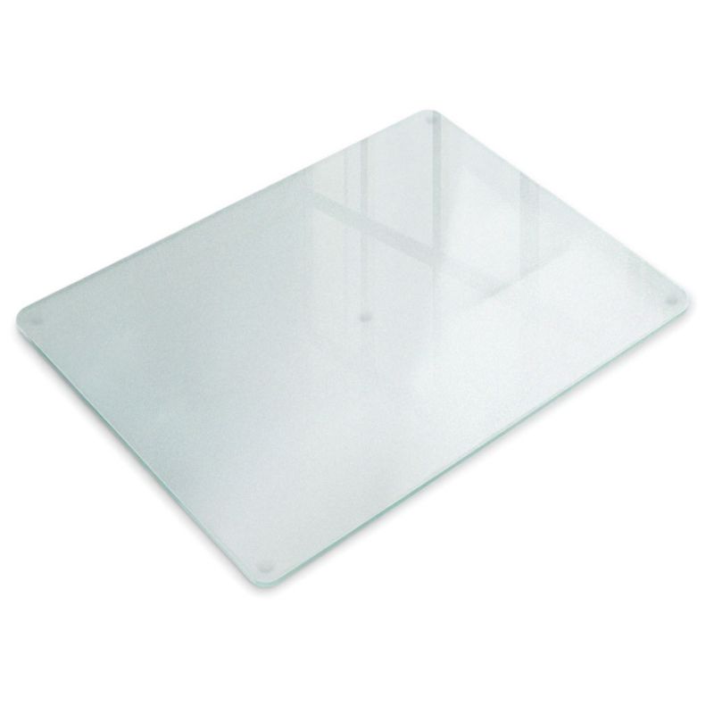 Deska Kuchenna Tulup 80x52 cm Szklana Efekt Mrożonego Szkła Higieniczna, Hartowana Taca Na Blat 1 szt.