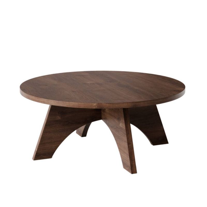 Stolik kawowy KOLM okrągły fi 68 cm BELL Dąb Czekoladowy 1szt.