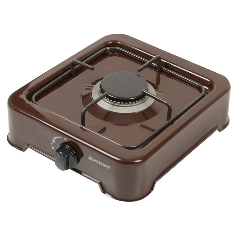 Kuchenka gazowa RAVANSON K-01BR jednopalnikowa brązowa 1 szt.
