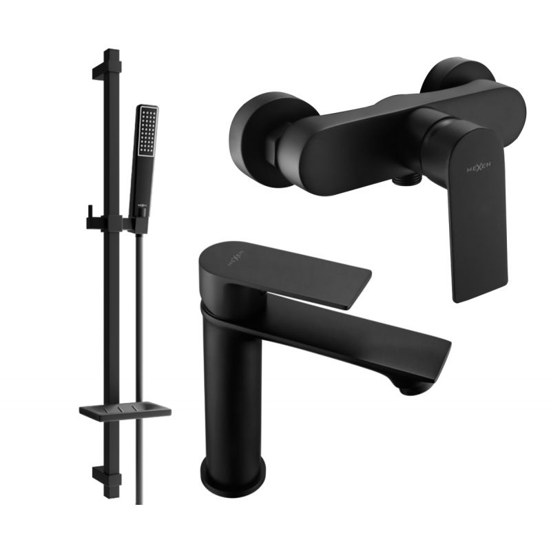 Zestaw prysznicowy Mexen Royo czarny 72204DQ72-70 1 szt.