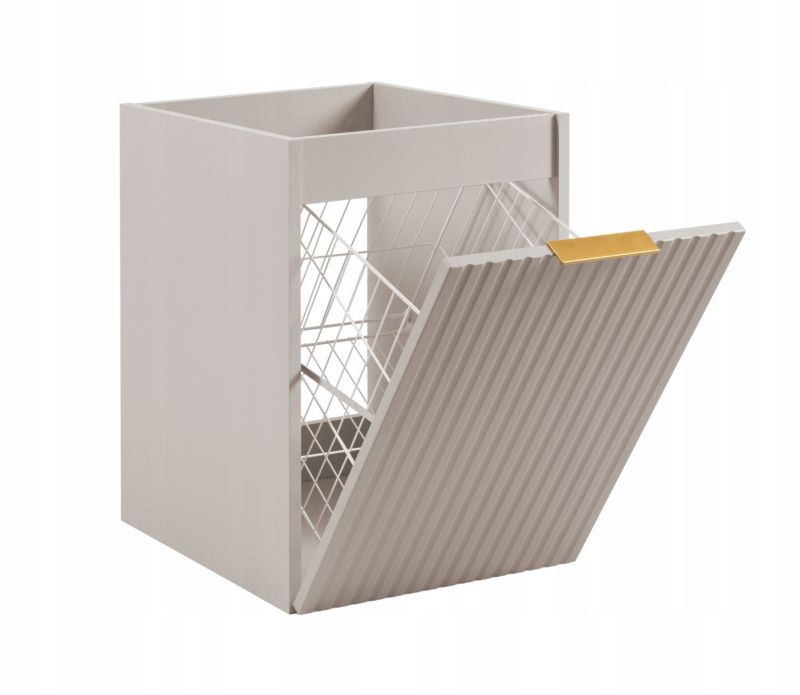 Szafka łazienkowa Furnidea 40 cm kosz na pranie kaszmir ryflowany Flow 1 szt.