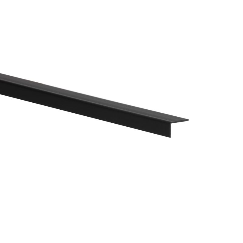 Kątownik PVC 20 x 10 x 1,1 mm l=1 m czarny mat
