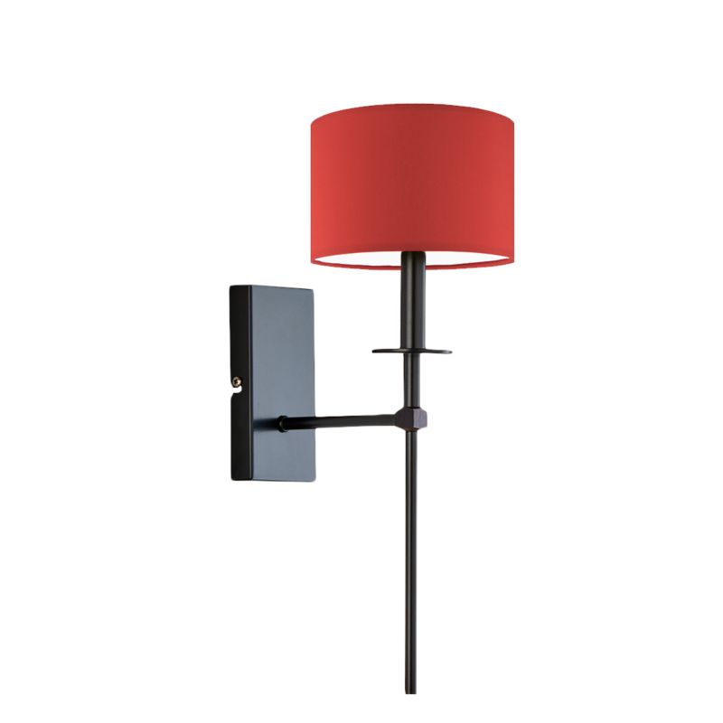 Kinkiet Volta Light Factory Loon Czarny/Ceglany Abażur 1xE27 1szt.