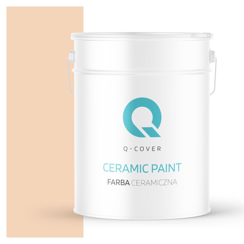 Farba Ceramiczna Do Ścian i Sufitów Q-Cover Brzoskwiniowy jasny H6170 Głęboki Mat 10L