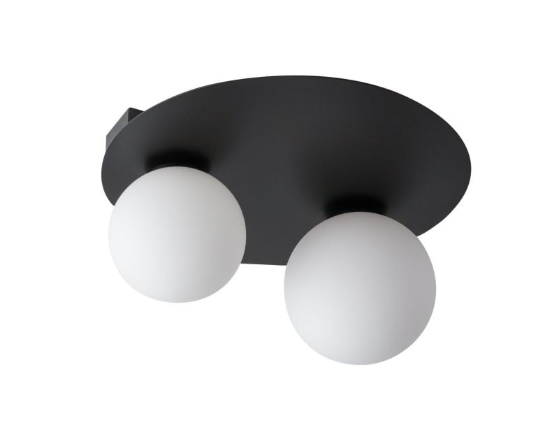 Lampa sufitowa wisząca Sigma Lighting Argon 5883 czarno-biała dekoracyjna 2xG9 x 1 szt.