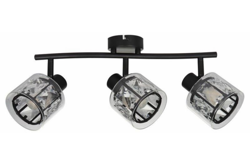 Lampa sufitowa wisząca Reality Elmo czarna wym: 16 x 40 x 10 cm 3xE14 x 1 szt.