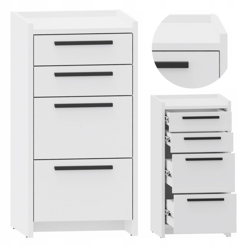 Komoda Matkam ALTIVO 2SW2SN szafka biały 1 szt.