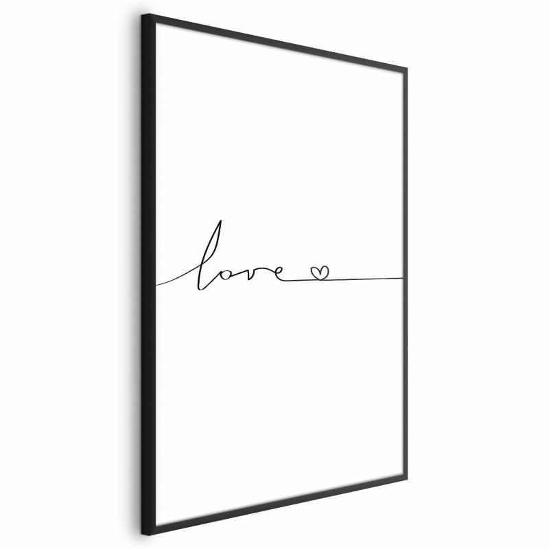 Plakat Artgeist Miłość wszędzie 40x60 cm z ramą czarną 1 szt