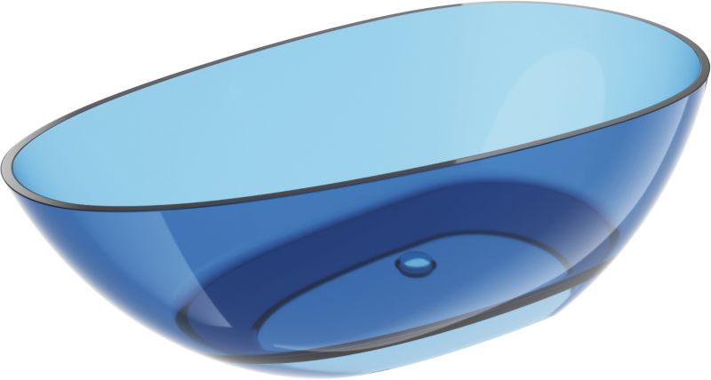 Wanna wolnostojąca Mexen Glass niebieska 170 x 85 cm 1 szt.