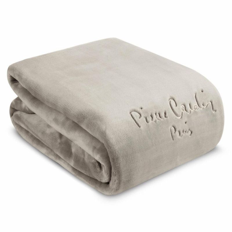 Koc CLARA1 PIERRE CARDIN Eurofirany 240 x 220 cm intensywny niebieski o wysokiej gramaturze 1 szt.