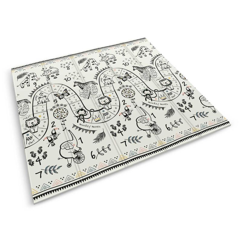 Mata piankowa edukacyjna Nukido składana dwustronna dla dzieci 180x200cm 1szt.