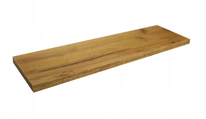 Półka Ścienna Wisząca 50Cm Dąb Craft Złoty 1 Sztukadrewik
