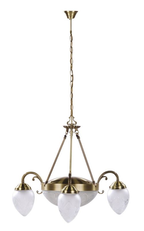 Żyrandol Rabalux Annabella brązowo-biały 3 x E27 x 20W IP20 wym: 110 x 70 x 70 cm - 1 szt.