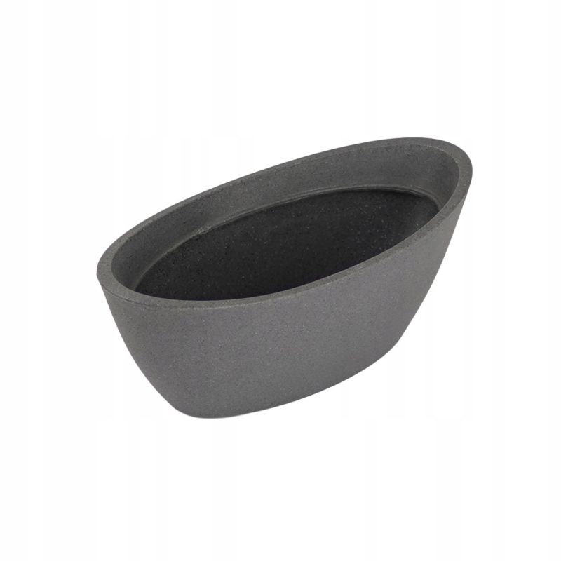 Donica FEINZ Ogrodowa Owalna Grafit Duża 40Cm 5L Na Kwiaty 1 szt.