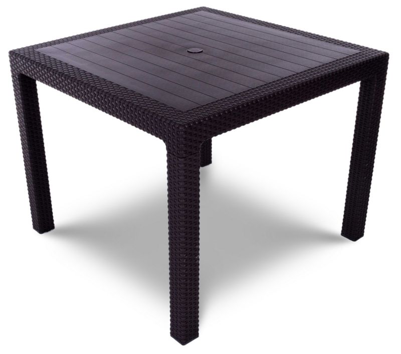 Stół ogrodowy Keter Melody Quartet 95x95x75cm dla 4 osób Brązowy 1 szt.