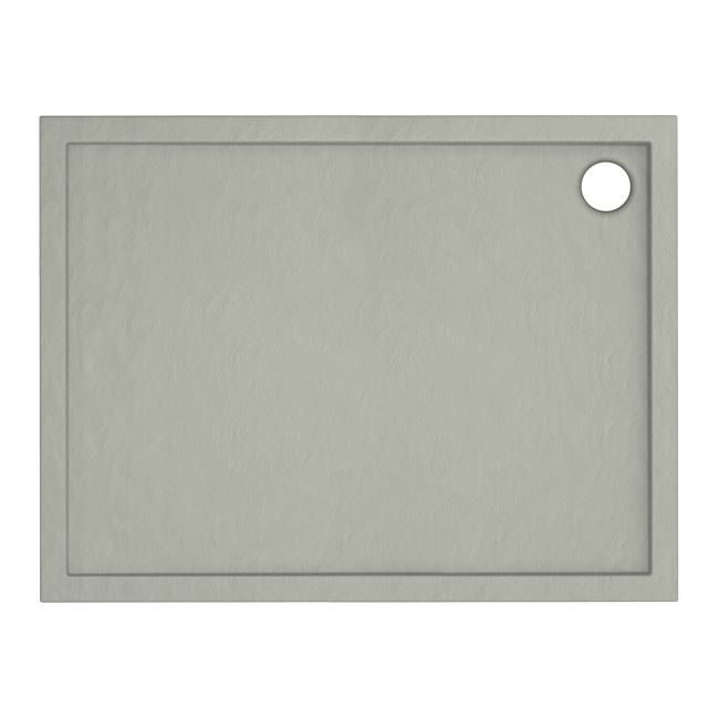 Brodzik akrylowy Schedpol Atla prostokątny 80 x 100 x 4,5 cm beton