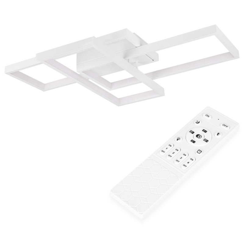 Żyrandol LED MasterLED Orion 72W 56x37x8 cm IP20 3000K-6500K regulacja barwy i ściemniania biały 1 szt.