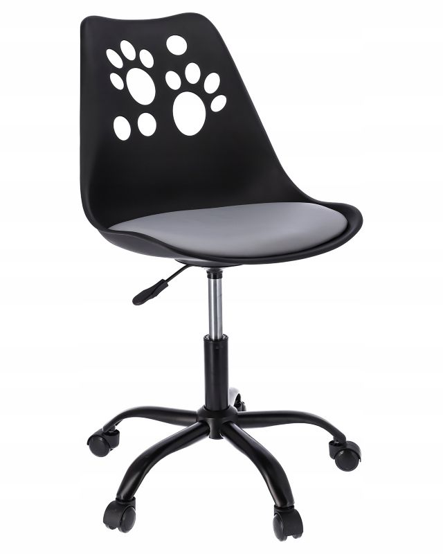 Krzesło JUMI 95x48x58 obrotowe czarno-szare 1 szt.