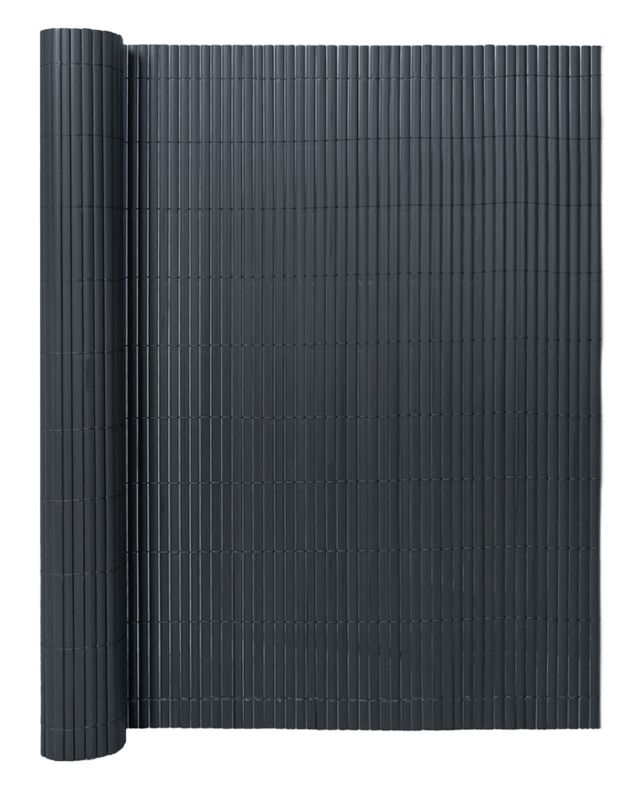 Osłona na Balkon Taras Aperto Antracite Mazovia Całoroczna, Odporna UV Mata na Ogrodzenie Szara PCV 150x500 cm 1 szt.