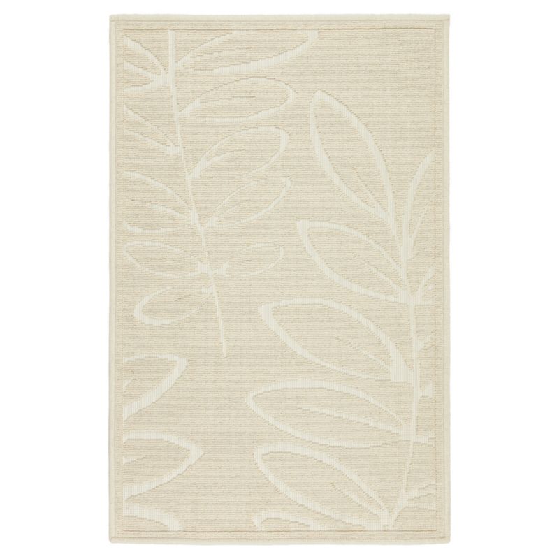 Dywanik łazienkowy Lino 60x90 cm e-floor bawełna egipska roślinny beżowy 1 szt