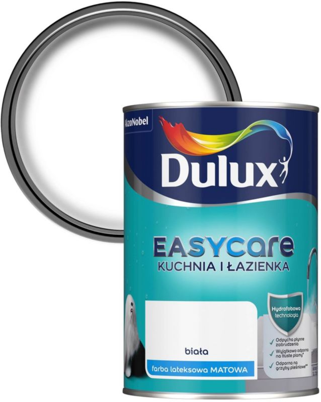 Farba Dulux EasyCare Kuchnia i Łazienka biały mat 1 l
