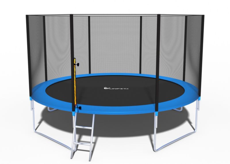 Trampolina ogrodowa FUNFIT GYM&FITNESS 404 cm 13 ft z siatką zewnętrzną i drabinką 1 szt.
